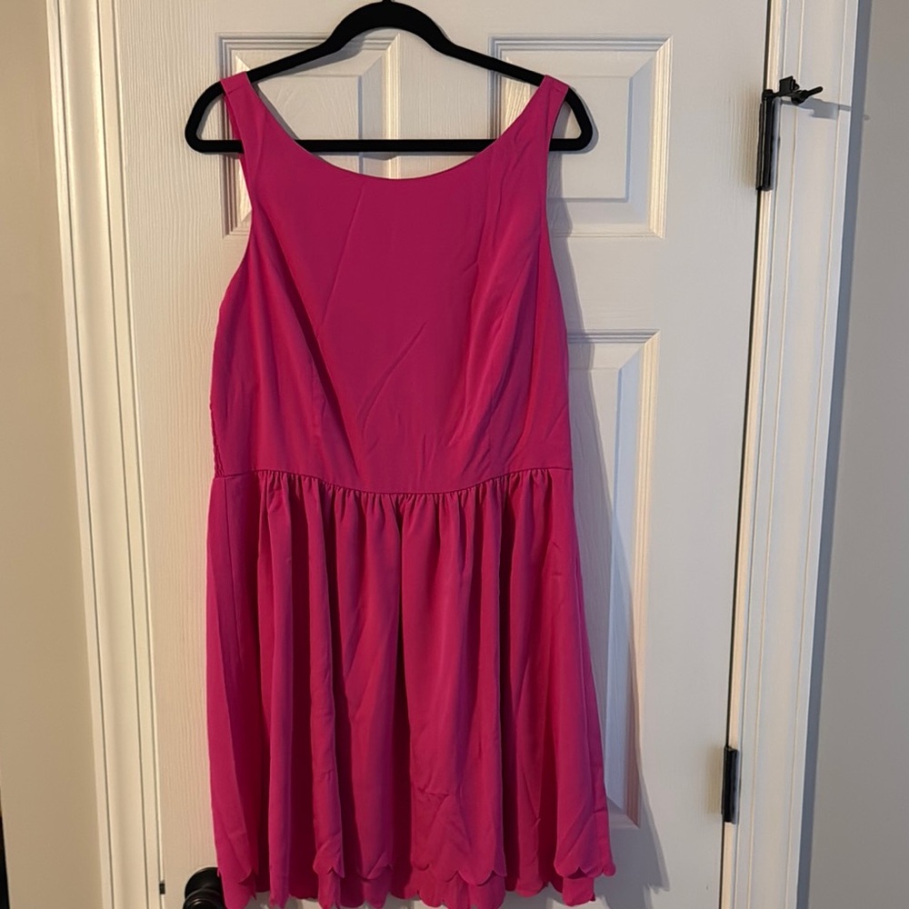 Eliza J Pink Sleeveless Scoop Neck Sundress for Prom